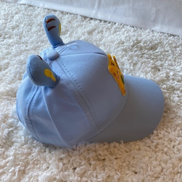 Children's Ball Cap. Blue Multi. One Size. Animal Design. Adjustable Velcro. - Picture 4 of 9